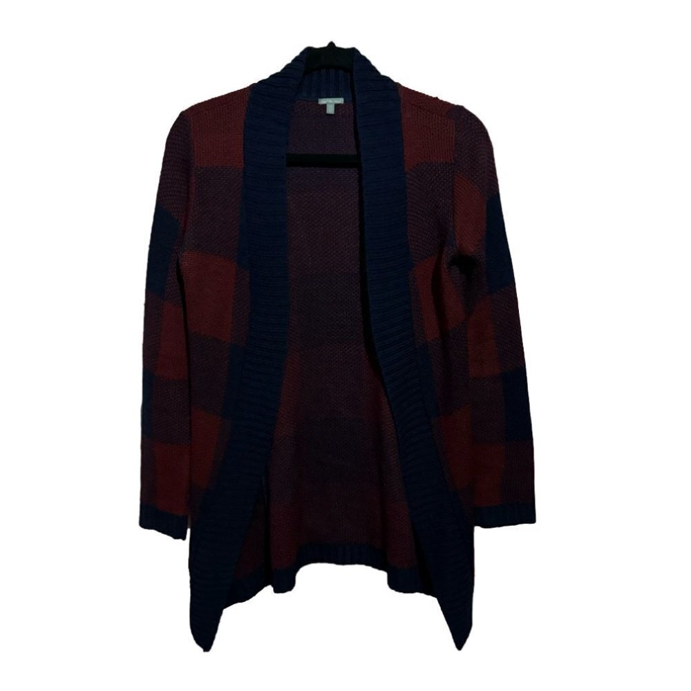 Charlotte Russe Long Plaid Cardigan